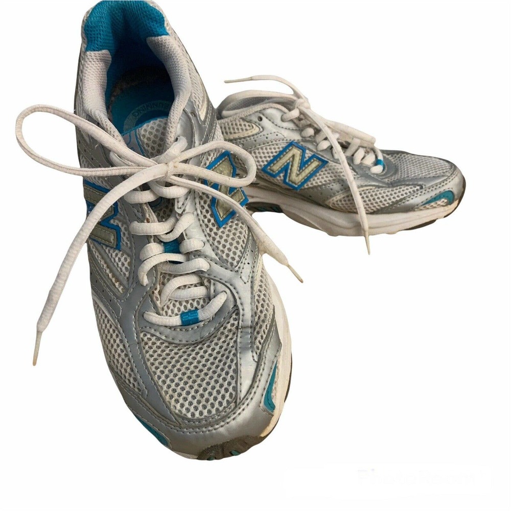 New Balance Womens Running Shoes Lace Up Size 6.5B 400 WR400WSB Silver Blue
